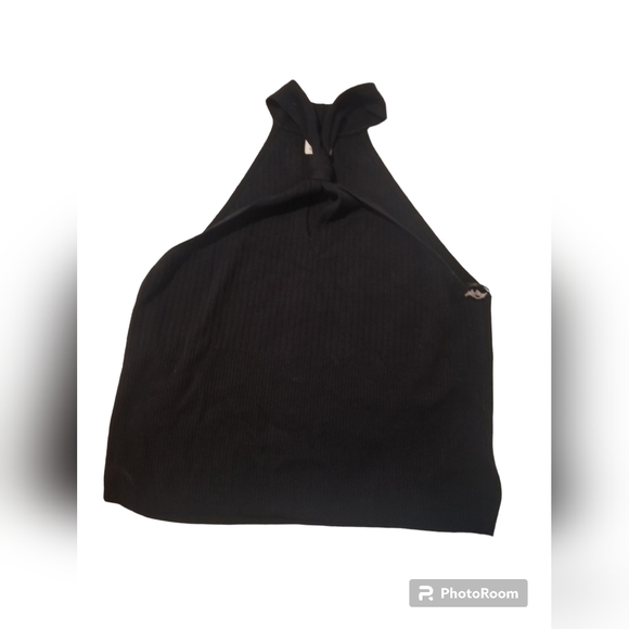Women's Halter Neck Pullover Sweater - A New Day Black - Picture 4 of 4